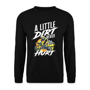 Motocross extreme sport racing gift - Unisex Sweatshirt - black - Front - Alina (178cm) & Michal (187cm)