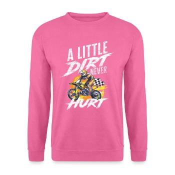 Lustiges Motocross Dreck Matsch - Unisex Pullover - Pink - Vorne