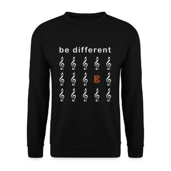 Alt key Different viola bass bassist - Unisex Sweatshirt - black - Front - Alina (178cm) & Michal (187cm)