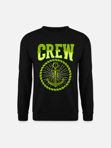 SEGEL CREW Geschenk Segler für Segeln Team SAILING - Unisex Pullover - Schwarz