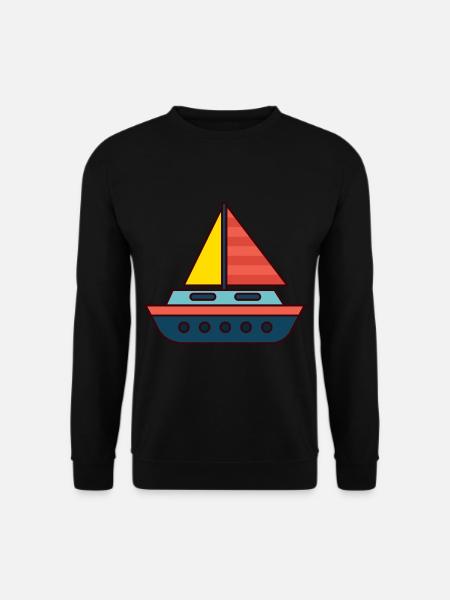SEGEL CREW Geschenk Segler für Segeln Team - Unisex Pullover - Schwarz