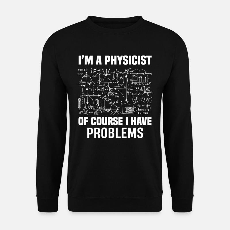 Physics math formulas study - Unisex Sweatshirt - black