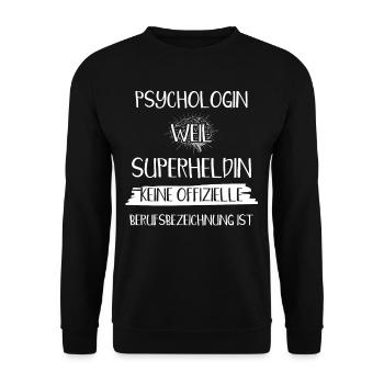 Psychologie , Psychologen u. Psychologinnen - Unisex Pullover - Schwarz - Vorne - Alina (178cm) & Michal (187cm)