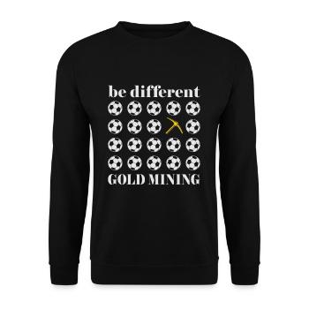 Prospection d'or orpaillage design différent cool - Sweat-shirt Unisexe - noir - Devant - Alina (178cm) & Michal (187cm)