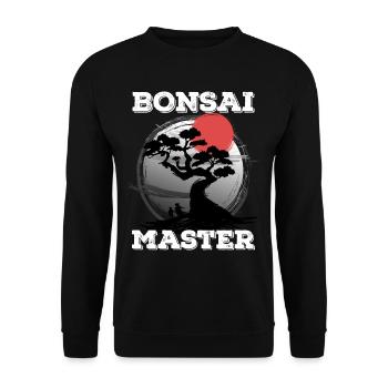 Bonsai Maître miniature plantes arbres japonais - Sweat-shirt Unisexe - noir - Devant - Alina (178cm) & Michal (187cm)