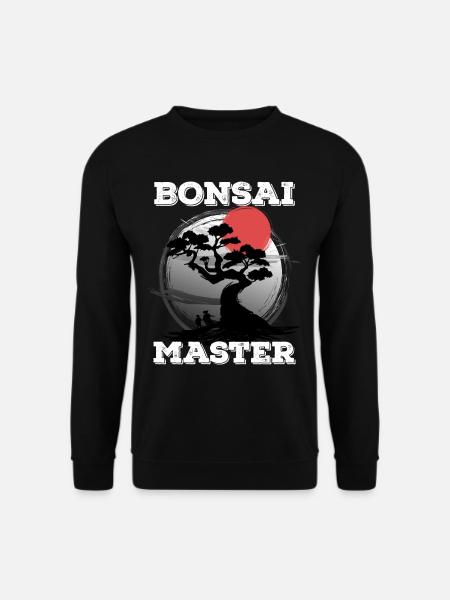 Bonsai Master Miniature Plants Trees Japanese - Unisex Sweatshirt - black
