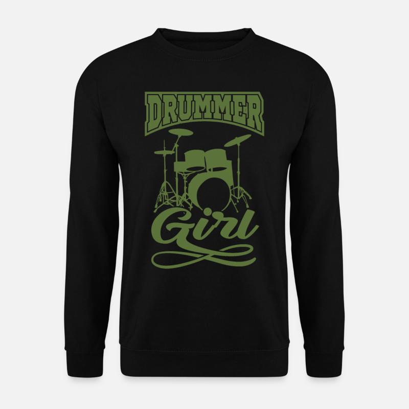 DRUMMER Geschenk Schlagzeug für Schlagzeuger - Unisex Pullover - Schwarz