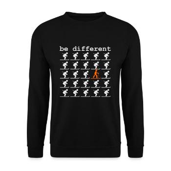 Touring Skis Telemark Ski Touring Free Heel Ski - Unisex Sweatshirt - black - Front - Alina (178cm) & Michal (187cm)