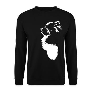 Pomeranian Pomeranian Dog Owner Dog Canine - Sweat-shirt Unisexe - noir - Devant - Alina (178cm) & Michal (187cm)
