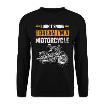 Rêve de moto - Sweat-shirt Unisexe - noir - Devant - Alina (178cm) & Michal (187cm)