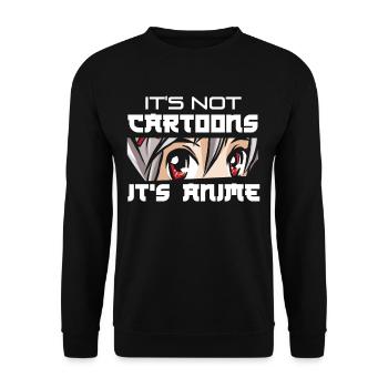 Anime - Unisex Sweatshirt - black - Front - Alina (178cm) & Michal (187cm)