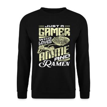 Jeux de joueurs animés - Sweat-shirt Unisexe - noir - Devant - Alina (178cm) & Michal (187cm)