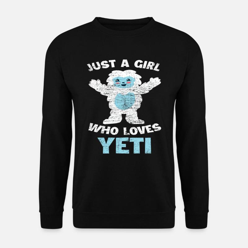 Bigfoot Mädchen Yeti - Unisex Pullover - Schwarz