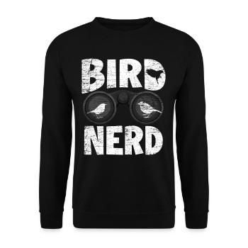 Bird watcher bird lover - Unisex Sweatshirt - black - Front - Alina (178cm) & Michal (187cm)