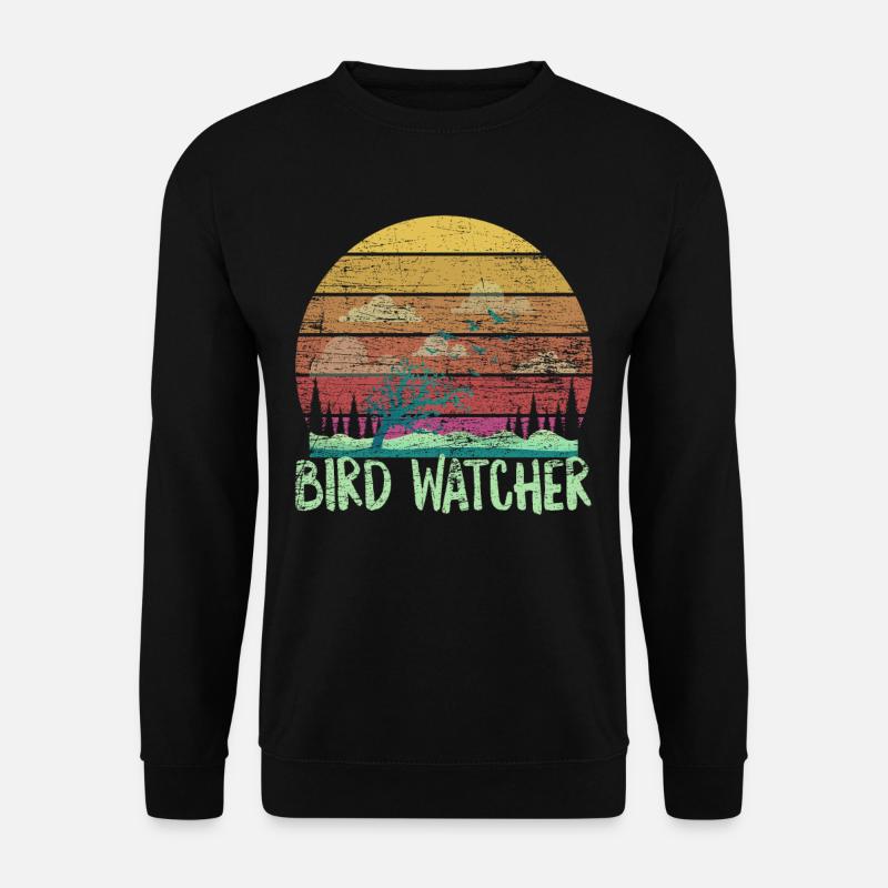 Vogelbeobachter - Unisex Pullover - Schwarz