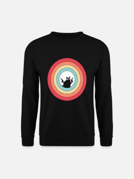 Pew Pew Cat Crazy Cat Funny - Unisex Pullover - Schwarz