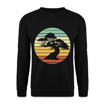 Un bonsai - Sweat-shirt Unisexe - noir - Devant - Alina (178cm) & Michal (187cm)