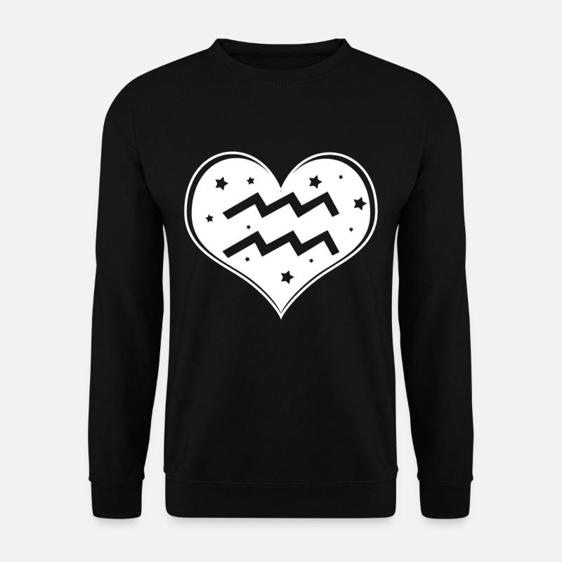 Sternzeichen Wassermann - Unisex Pullover - Schwarz