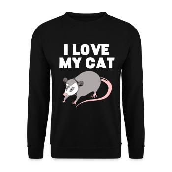 opossum - Sweat-shirt Unisexe - noir - Devant - Alina (178cm) & Michal (187cm)