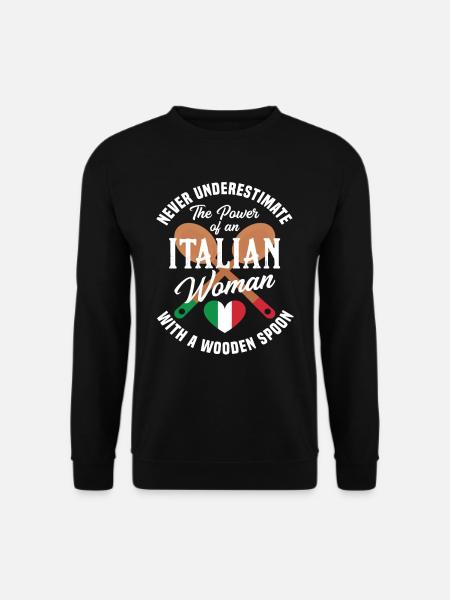 Italy Italian women gift - Unisex Sweatshirt - black