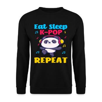 K-Pop Kpop Musik Korea Asien Fan - Unisex Pullover - Schwarz - Vorne - Alina (178cm) & Michal (187cm)