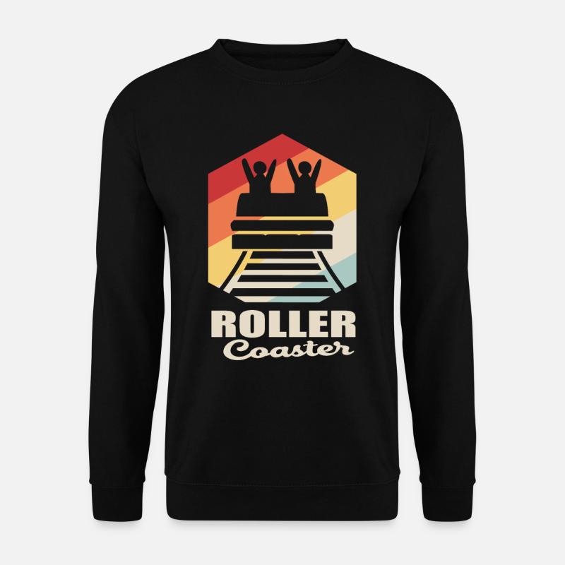 Achterbahn - Unisex Pullover - Schwarz