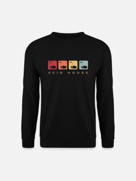 Acid House Ätzend Retro Vintage - Unisex Pullover - Schwarz