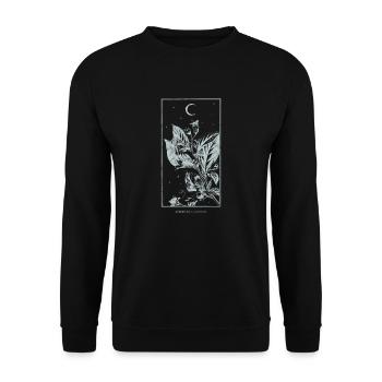 Okkulte Atropa Belladonna Psychoaktive Gotik - Unisex Pullover - Schwarz - Vorne - Alina (178cm) & Michal (187cm)