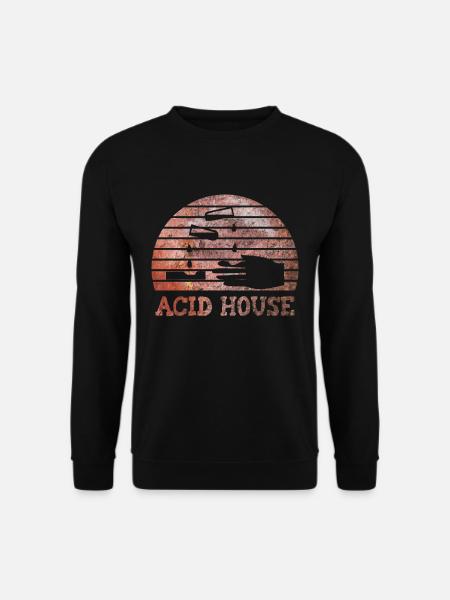 Acid House Ätzend Rost rostig - Unisex Pullover - Schwarz