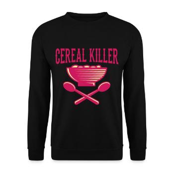 VEGETARIAN gift animal rights activists for vegans - Unisex Sweatshirt - black - Front - Alina (178cm) & Michal (187cm)