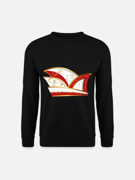 Komiteemütze ROT Karneval Geschenk Gruppenkostüm - Unisex Pullover - Schwarz