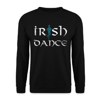 Irish dance - Unisex Sweatshirt - black - Front - Alina (178cm) & Michal (187cm)