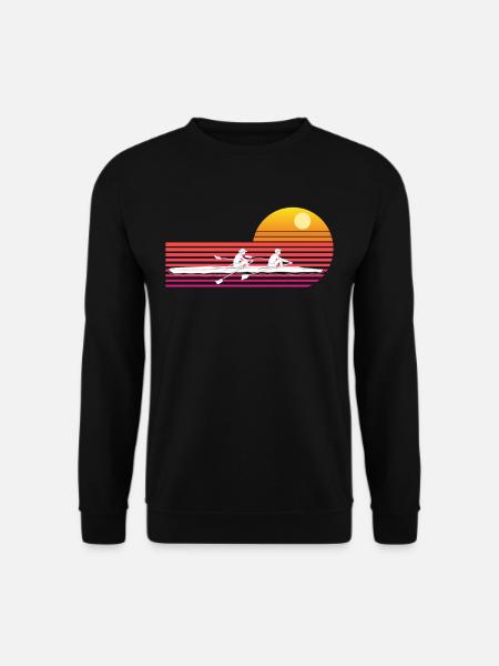 Vintage rowing rowing gift - Unisex Sweatshirt - black