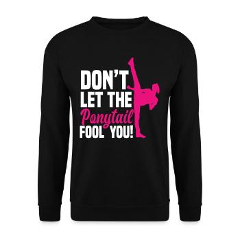 Cadeau d'artiste martial de fille de taekwondo - Sweat-shirt Unisexe - noir - Devant - Alina (178cm) & Michal (187cm)