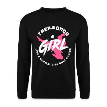 Idée cadeau de taekwondo fille sportive - Sweat-shirt Unisexe - noir - Devant - Alina (178cm) & Michal (187cm)