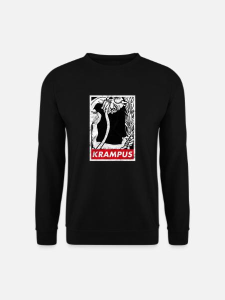 Krampus : l'horreur du démon occulte germanique de Noël - Sweat-shirt Unisexe - noir