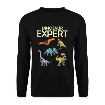 Dinosaure - Sweat-shirt Unisexe - noir - Devant - Alina (178cm) & Michal (187cm)