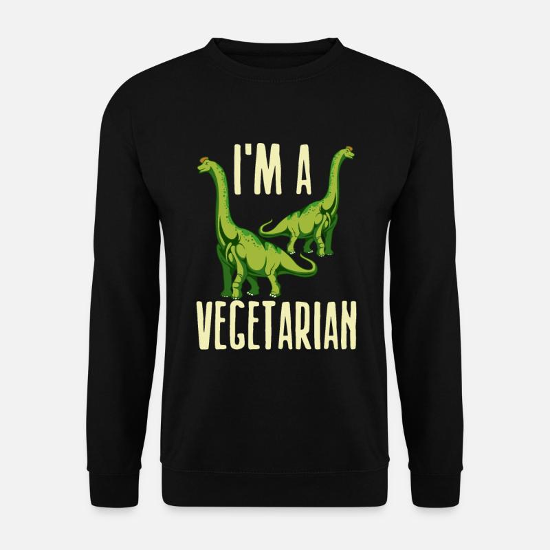 Dino Vegetarier - Unisex Pullover - Schwarz