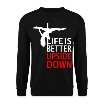 Cadeau de pole dance Poledance X-Pole Poles - Sweat-shirt Unisexe - noir - Devant - Alina (178cm) & Michal (187cm)