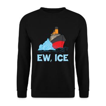 EW ICE Titanic cruise ship Eisberg 1912 - Unisex Sweatshirt - black - Front - Alina (178cm) & Michal (187cm)