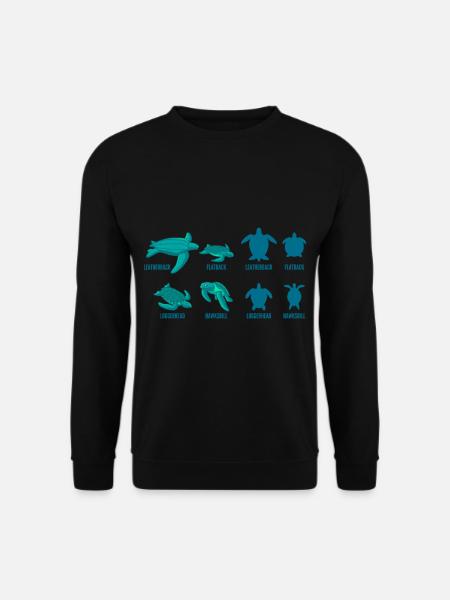 Schildkrötennamen Schildkröten Geschenk - Unisex Pullover - Schwarz