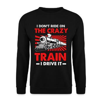 Trains miniatures Lokomotive Modellbau - Sweat-shirt Unisexe - noir - Devant - Alina (178cm) & Michal (187cm)