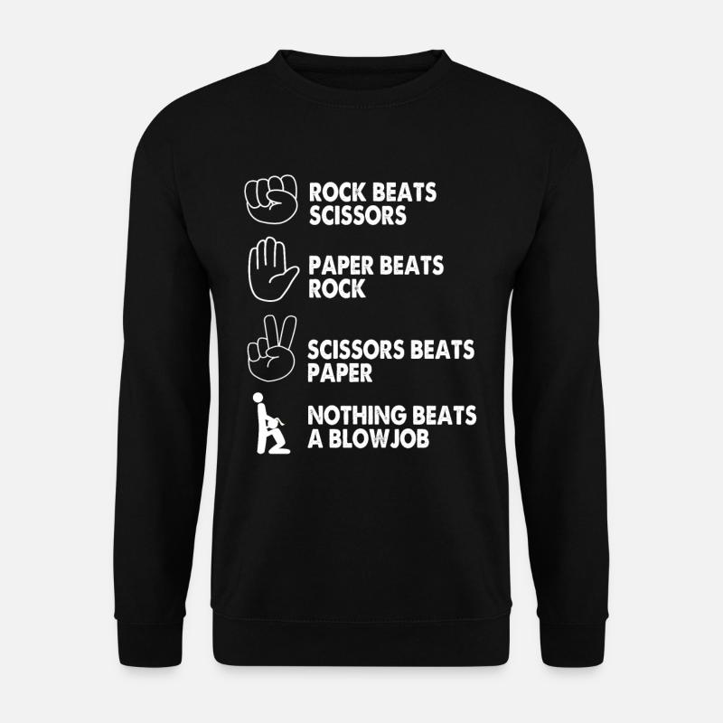 Pierre ciseaux papier - Sweat-shirt Unisexe - noir