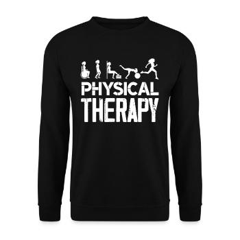 Physiothérapeute Métiers Thérapeute Cadeau - Sweat-shirt Unisexe - noir - Devant - Alina (178cm) & Michal (187cm)