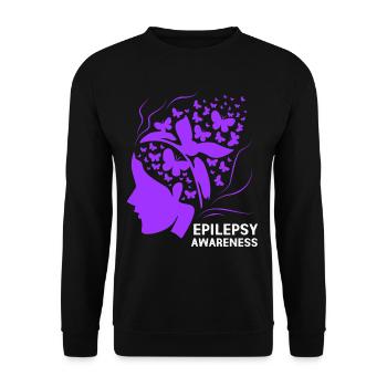 Epilepsie - Unisex Pullover - Schwarz - Vorne - Alina (178cm) & Michal (187cm)