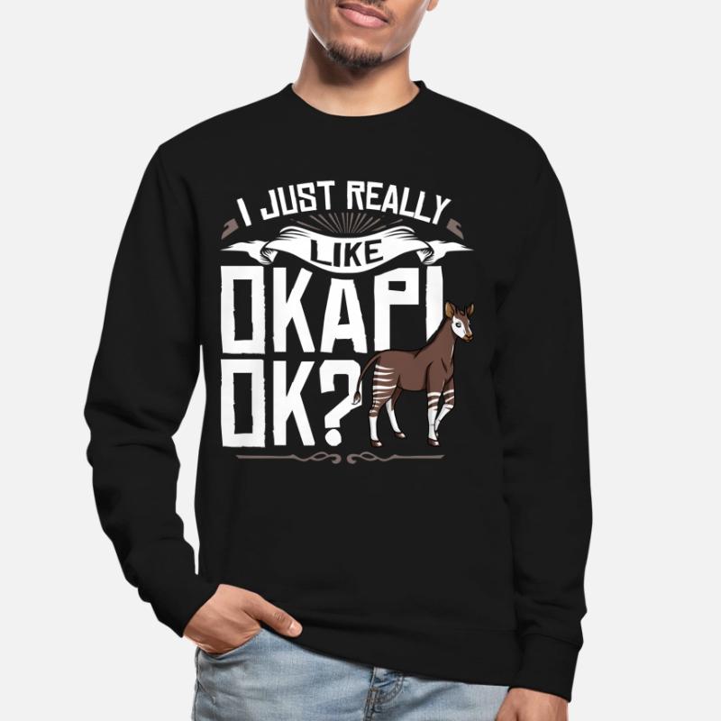 Okapi Giraffe Giraffe Zébra d’Afrique Sweat-shirt Unisexe