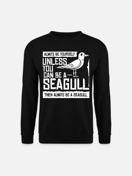 Seagulls Seabird Möven Seagulls Lake Bird - Unisex Sweatshirt - black