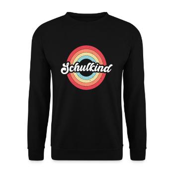 Schulkind - Unisex Pullover - Schwarz - Vorne - Alina (178cm) & Michal (187cm)