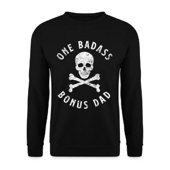 Stiefvater Totenkopf - Unisex Pullover - Schwarz - Vorne - Alina (178cm) & Michal (187cm)