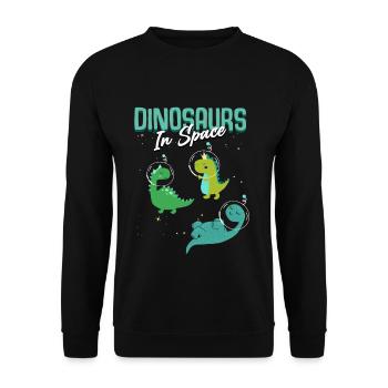 Dino enfants - Sweat-shirt Unisexe - noir - Devant - Alina (178cm) & Michal (187cm)